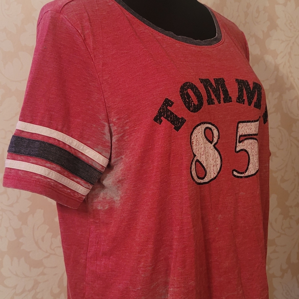 Tommy Hilfiger Varsity Style Top! Well Worn! - Picture 7 of 15